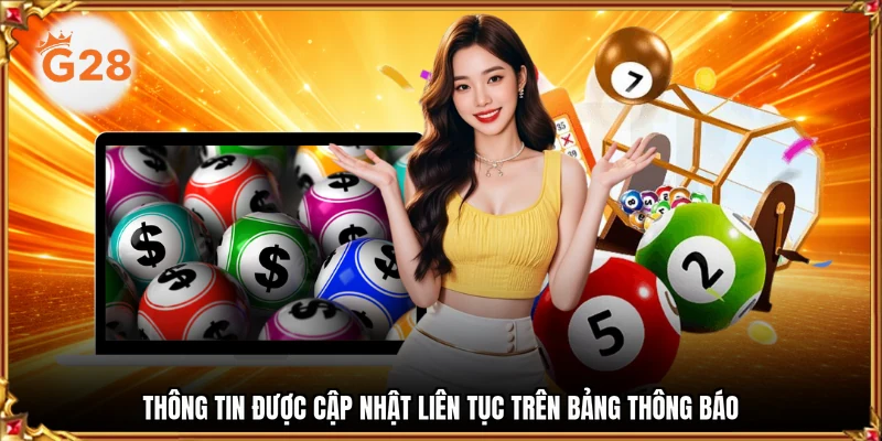 Thông tin được cập nhật liên tục trên bảng thông báo
